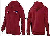 Womens New England Patriots Team Logo 2015 Full Zip Hoodie-71,baseball caps,new era cap wholesale,wholesale hats