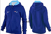 Womens New England Patriots Team Logo 2015 Full Zip Hoodie-72,baseball caps,new era cap wholesale,wholesale hats