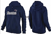 Womens New England Patriots Team Logo 2015 Full Zip Hoodie-77,baseball caps,new era cap wholesale,wholesale hats