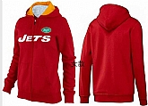 Womens New York Jets Team Logo 2015 Full Zip Hoodie-20,baseball caps,new era cap wholesale,wholesale hats