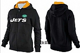 Womens New York Jets Team Logo 2015 Full Zip Hoodie-26,baseball caps,new era cap wholesale,wholesale hats