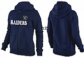 Womens Oakland Raiders Team Logo 2015 Full Zip Hoodie-11,baseball caps,new era cap wholesale,wholesale hats