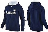Womens Oakland Raiders Team Logo 2015 Full Zip Hoodie-16,baseball caps,new era cap wholesale,wholesale hats