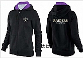 Womens Oakland Raiders Team Logo 2015 Full Zip Hoodie-54,baseball caps,new era cap wholesale,wholesale hats