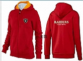 Womens Oakland Raiders Team Logo 2015 Full Zip Hoodie-58,baseball caps,new era cap wholesale,wholesale hats