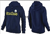 Womens Pittsburgh Steelers Team Logo 2015 Full Zip Hoodie-11,baseball caps,new era cap wholesale,wholesale hats