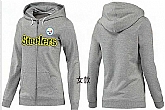 Womens Pittsburgh Steelers Team Logo 2015 Full Zip Hoodie-18,baseball caps,new era cap wholesale,wholesale hats