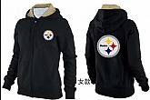 Womens Pittsburgh Steelers Team Logo 2015 Full Zip Hoodie-46,baseball caps,new era cap wholesale,wholesale hats