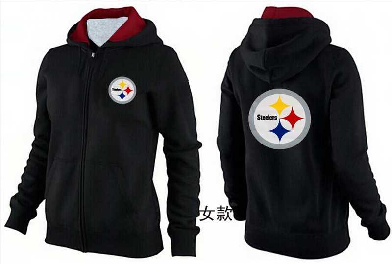 Womens Pittsburgh Steelers Team Logo 2015 Full Zip Hoodie-48,We sell and wholesale Womens Pittsburgh Steelers Team Logo 2015 Full Zip Hoodie-48 on line form chian!