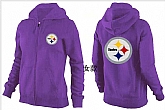 Womens Pittsburgh Steelers Team Logo 2015 Full Zip Hoodie-56,baseball caps,new era cap wholesale,wholesale hats