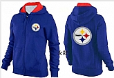 Womens Pittsburgh Steelers Team Logo 2015 Full Zip Hoodie-60,baseball caps,new era cap wholesale,wholesale hats