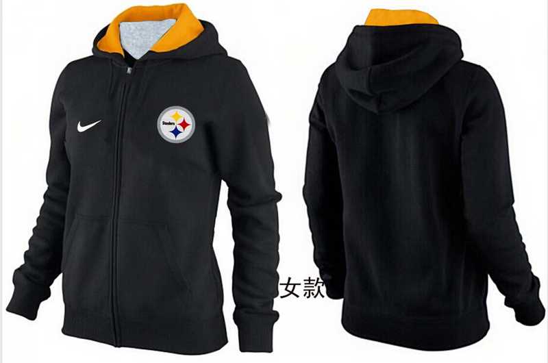 Womens Pittsburgh Steelers Team Logo 2015 Full Zip Hoodie-72,We sell and wholesale Womens Pittsburgh Steelers Team Logo 2015 Full Zip Hoodie-72 on line form chian!