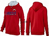 Womens San Diego Chargers Team Logo 2015 Full Zip Hoodie-19,baseball caps,new era cap wholesale,wholesale hats