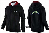 Womens San Diego Chargers Team Logo 2015 Full Zip Hoodie-41,baseball caps,new era cap wholesale,wholesale hats