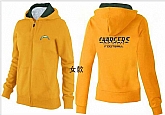Womens San Diego Chargers Team Logo 2015 Full Zip Hoodie-56,baseball caps,new era cap wholesale,wholesale hats