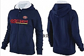 Womens San Francisco 49ers Team Logo 2015 Full Zip Hoodie-16,baseball caps,new era cap wholesale,wholesale hats