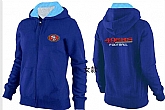Womens San Francisco 49ers Team Logo 2015 Full Zip Hoodie-38,baseball caps,new era cap wholesale,wholesale hats