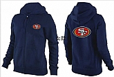 Womens San Francisco 49ers Team Logo 2015 Full Zip Hoodie-56,baseball caps,new era cap wholesale,wholesale hats