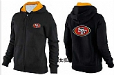 Womens San Francisco 49ers Team Logo 2015 Full Zip Hoodie-57,baseball caps,new era cap wholesale,wholesale hats