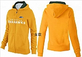 Womens Seattle Seahawks Team Logo 2015 Full Zip Hoodie-23,baseball caps,new era cap wholesale,wholesale hats