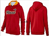 Womens St. Louis Rams Team Logo 2015 Full Zip Hoodie-20,baseball caps,new era cap wholesale,wholesale hats