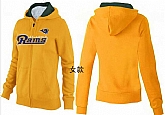 Womens St. Louis Rams Team Logo 2015 Full Zip Hoodie-22,baseball caps,new era cap wholesale,wholesale hats