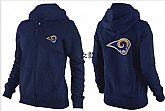 Womens St. Louis Rams Team Logo 2015 Full Zip Hoodie-34,baseball caps,new era cap wholesale,wholesale hats