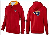 Womens St. Louis Rams Team Logo 2015 Full Zip Hoodie-41,baseball caps,new era cap wholesale,wholesale hats