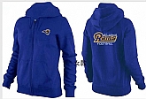Womens St. Louis Rams Team Logo 2015 Full Zip Hoodie-60,baseball caps,new era cap wholesale,wholesale hats