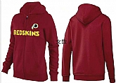 Womens Washington Redskins Team Logo 2015 Full Zip Hoodie-14,baseball caps,new era cap wholesale,wholesale hats