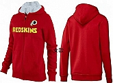 Womens Washington Redskins Team Logo 2015 Full Zip Hoodie-19,baseball caps,new era cap wholesale,wholesale hats