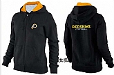 Womens Washington Redskins Team Logo 2015 Full Zip Hoodie-50,baseball caps,new era cap wholesale,wholesale hats