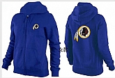 Womens Washington Redskins Team Logo 2015 Full Zip Hoodie-75