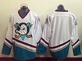 Anaheim Ducks Blank White Throwback CCM Jerseys,baseball caps,new era cap wholesale,wholesale hats