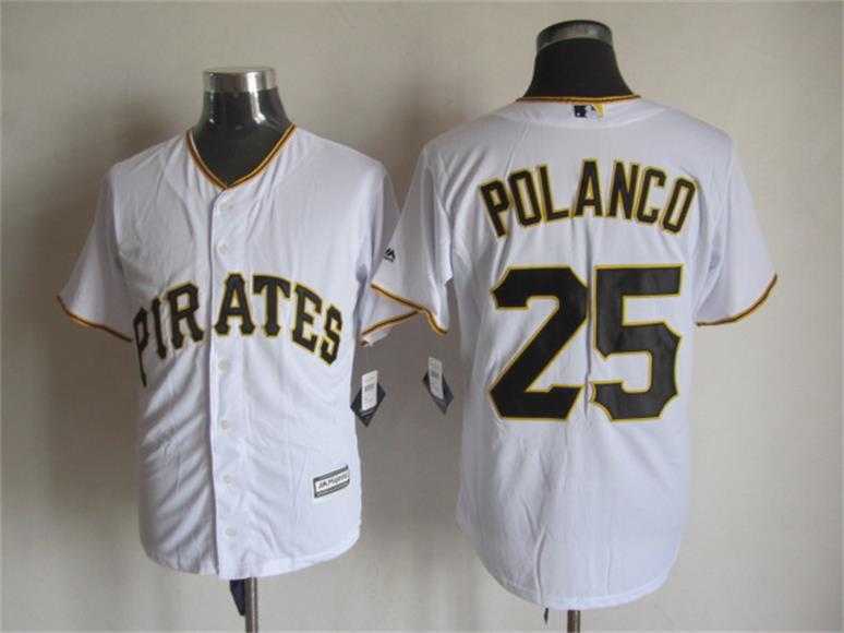 Majestic Pittsburgh Pirates #25 Polanco White MLB Stitched Jerseys,We sell and wholesale Majestic Pittsburgh Pirates #25 Polanco White MLB Stitched Jerseys on line form chian!