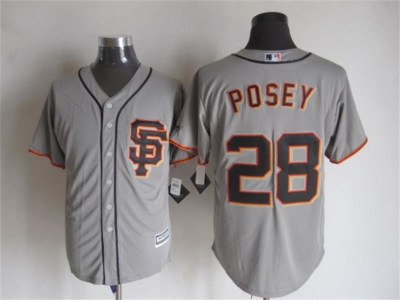Majestic San Francisco Giants #28 Buster Posey Gray MLB Stitched Jerseys,We sell and wholesale Majestic San Francisco Giants #28 Buster Posey Gray MLB Stitched Jerseys on line form chian!