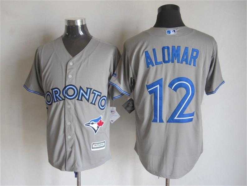 Majestic Toronto Blue Jays #12 Alomar Gray MLB Stitched Jerseys,We sell and wholesale Majestic Toronto Blue Jays #12 Alomar Gray MLB Stitched Jerseys on line form chian!