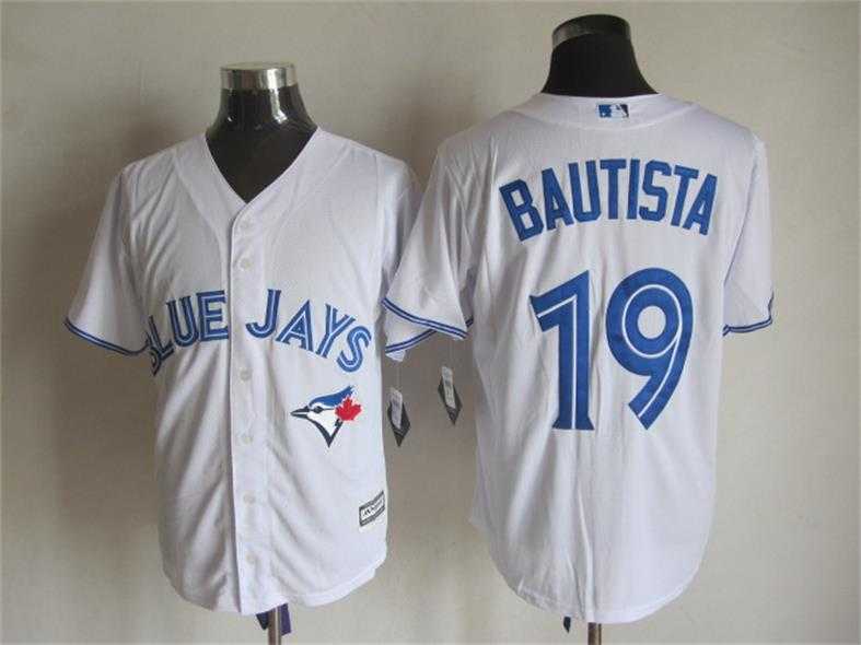Majestic Toronto Blue Jays #19 Jose Bautista White MLB Stitched Jerseys,We sell and wholesale Majestic Toronto Blue Jays #19 Jose Bautista White MLB Stitched Jerseys on line form chian!