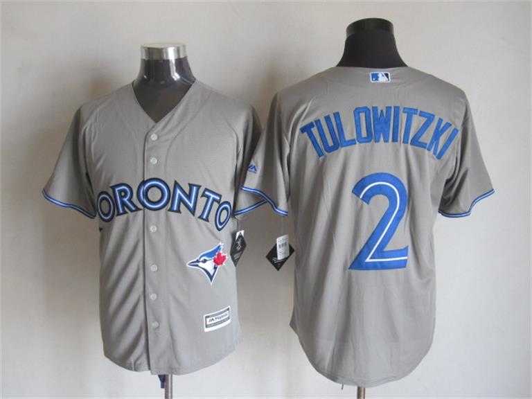 Majestic Toronto Blue Jays #2 Tulowitzki Gray MLB Stitched Jerseys,We sell and wholesale Majestic Toronto Blue Jays #2 Tulowitzki Gray MLB Stitched Jerseys on line form chian!