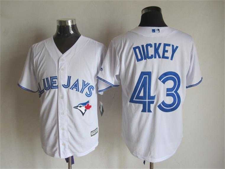 Majestic Toronto Blue Jays #43 R.A. Dickey White MLB Stitched Jerseys,We sell and wholesale Majestic Toronto Blue Jays #43 R.A. Dickey White MLB Stitched Jerseys on line form chian!