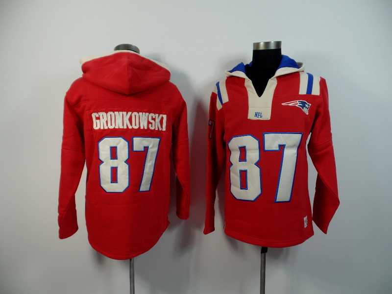 New England Patriots #87 Rob Gronkowski Red 2015 New Stitched Hoodie,We sell and wholesale New England Patriots #87 Rob Gronkowski Red 2015 New Stitched Hoodie on line form chian!