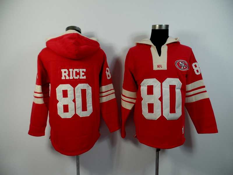 San Francisco 49ers #80 Jerry Rice Red 2015 New Stitched Hoodie,We sell and wholesale San Francisco 49ers #80 Jerry Rice Red 2015 New Stitched Hoodie on line form chian!