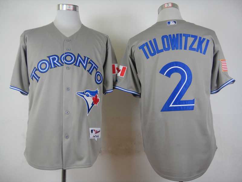 Toronto Blue Jays #2 Tulowitzki Gray Cool Base Jerseys,We sell and wholesale Toronto Blue Jays #2 Tulowitzki Gray Cool Base Jerseys on line form chian!