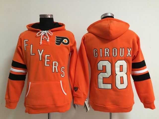 Womens Philadelphia Flyers #28 Claude Giroux Orange Stitched Hoodie,We sell and wholesale Womens Philadelphia Flyers #28 Claude Giroux Orange Stitched Hoodie on line form chian!
