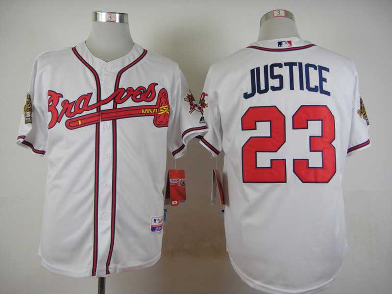 Atlanta Braves #23 Justice White Cool Base Jerseys,We sell and wholesale Atlanta Braves #23 Justice White Cool Base Jerseys on line form chian!