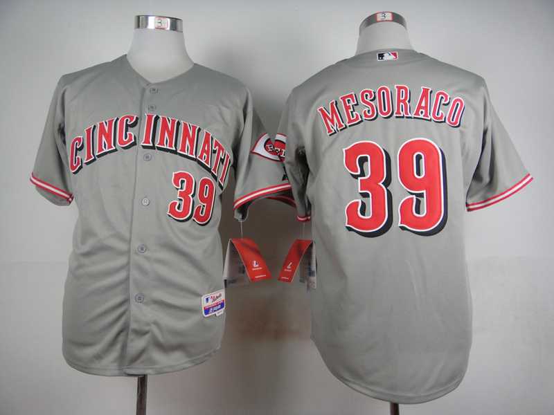 Cincinnati Reds #39 Devin Mesoraco Gray Cool Base Jerseys,We sell and wholesale Cincinnati Reds #39 Devin Mesoraco Gray Cool Base Jerseys on line form chian!