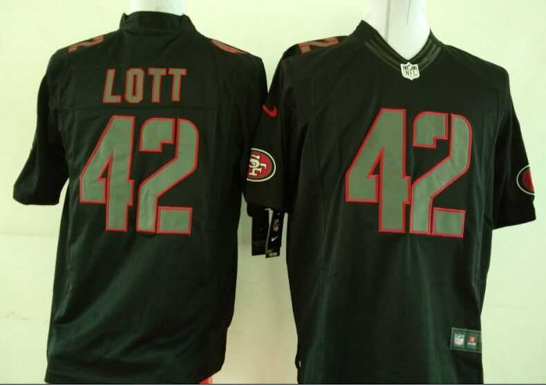 Nike Limited San Francisco 49ers #42 Ronnie Lott Impact Black Jerseys,We sell and wholesale Nike Limited San Francisco 49ers #42 Ronnie Lott Impact Black Jerseys on line form chian!