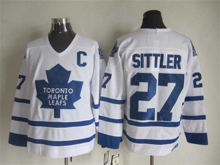 Toronto Maple Leafs #27 Darryl Sittler White Throwback CCM Jerseys,We sell and wholesale Toronto Maple Leafs #27 Darryl Sittler White Throwback CCM Jerseys on line form chian!