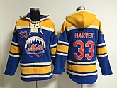 New York Mets #33 Matt Harvey Blue Stitched Hoodie,baseball caps,new era cap wholesale,wholesale hats