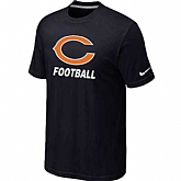 Men's Chicago Bears Nike Cardinal Facility T-Shirt Black,baseball caps,new era cap wholesale,wholesale hats